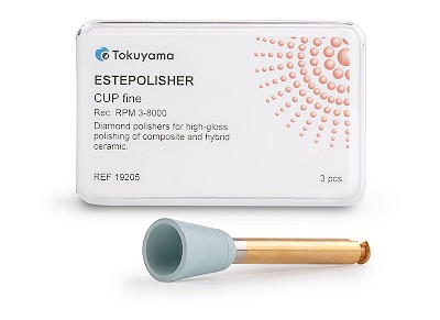 Packaging and contents of the ESTEPOLISHER CUP fine