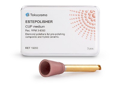 Packaging and contents of the ESTEPOLISHER CUP medium
