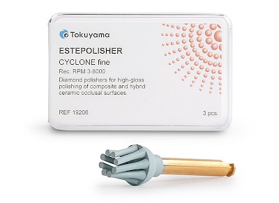 Packaging and contents of the ESTEPOLISHER CYCLONE fine