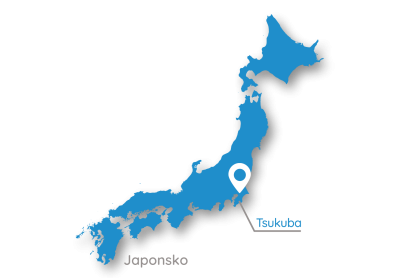 Grafická mapa Japonska zobrazující polohu TOKUYAMA